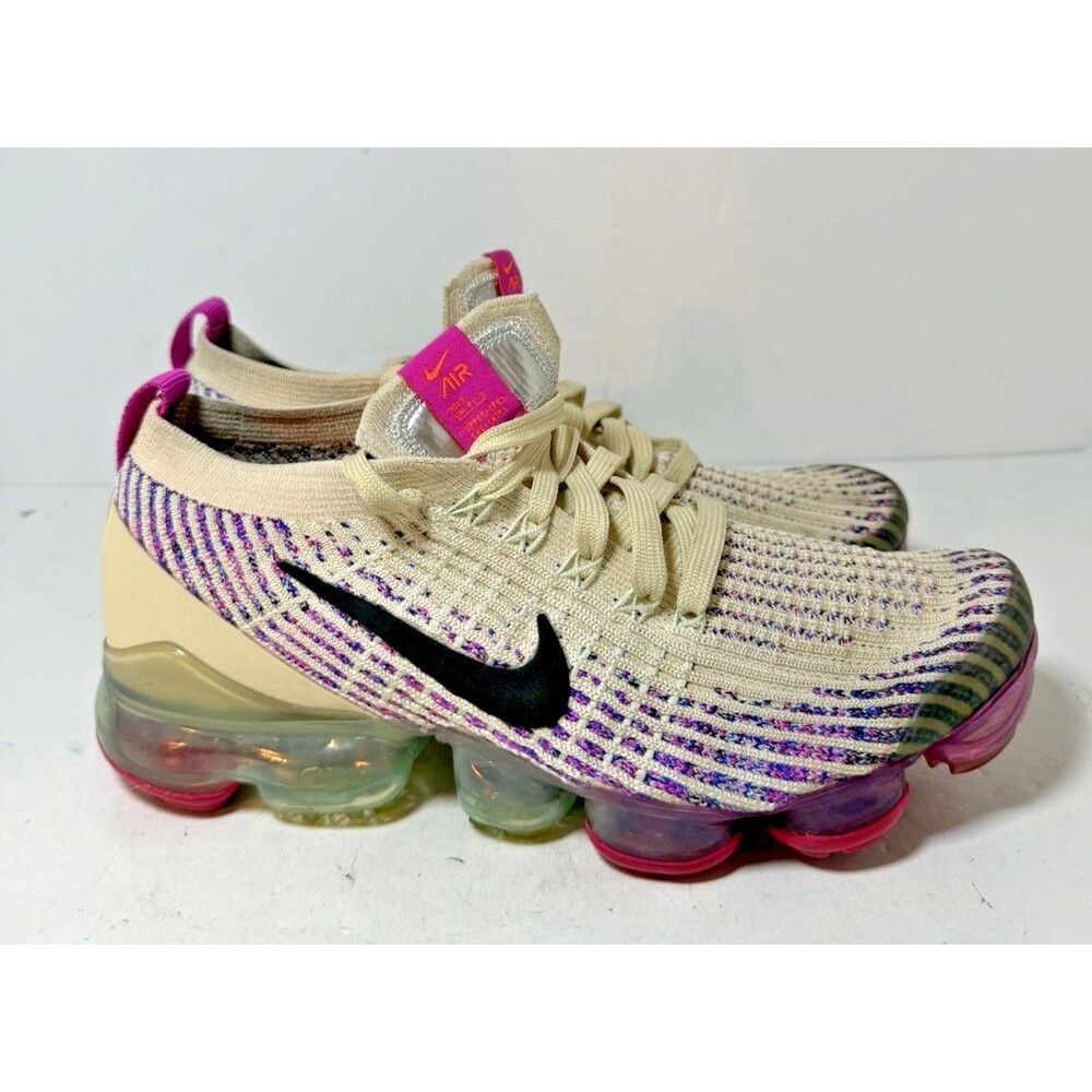 Nike Shoes Womens 7.5 Vapormax Flyknit 3 Fossil Pistachio Frost 2020 AJ6910-201